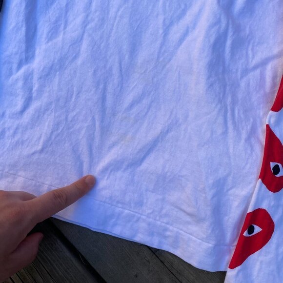 Achetez Des Comme Des Gracons PLAY Five Heart Logo Shirt Small - Picture 4 of 11